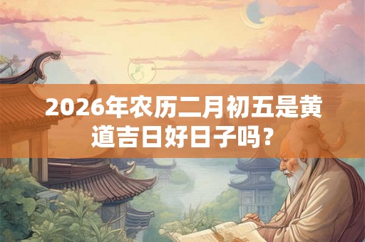 2026年农历二月初五是黄道吉日好日子吗？