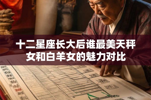 十二星座长大后谁最美天秤女和白羊女的魅力对比