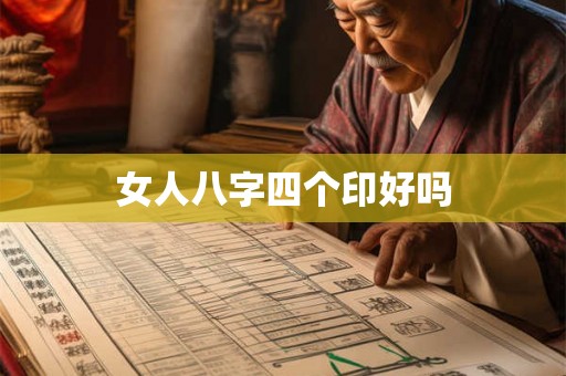 女人八字四个印好吗