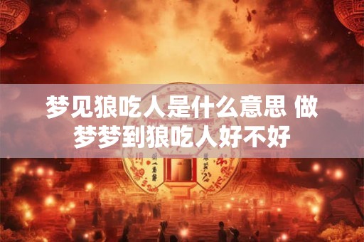 梦见狼吃人是什么意思 做梦梦到狼吃人好不好