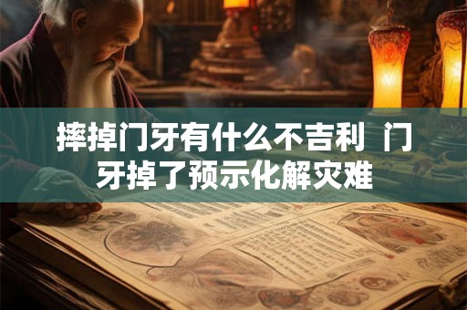 摔掉门牙有什么不吉利  门牙掉了预示化解灾难