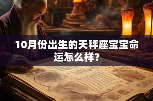 10月份出生的天秤座宝宝命运怎么样？