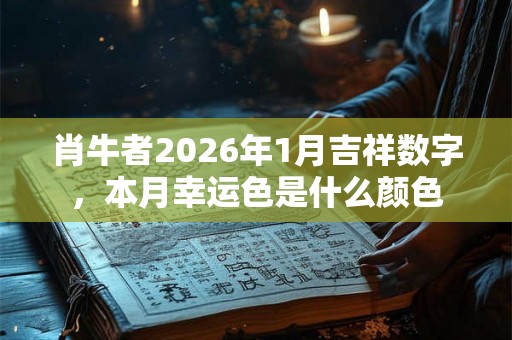 肖牛者2026年1月吉祥数字，本月幸运色是什么颜色