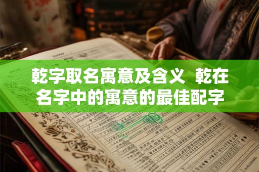 乾字取名寓意及含义  乾在名字中的寓意的最佳配字
