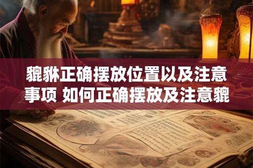 貔貅正确摆放位置以及注意事项 如何正确摆放及注意貔貅