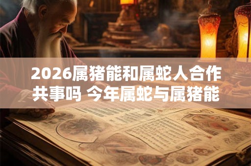 2026属猪能和属蛇人合作共事吗 今年属蛇与属猪能共处吗