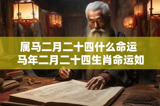 属马二月二十四什么命运 马年二月二十四生肖命运如何