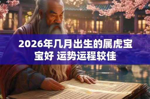 2026年几月出生的属虎宝宝好 运势运程较佳