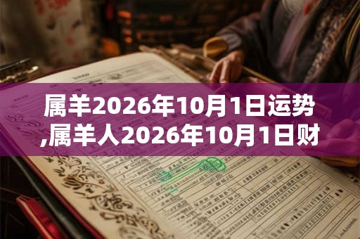 属羊2026年10月1日运势,属羊人2026年10月1日财运,生肖羊2026年10月1日运势 属羊2026年10月1日运势,属羊人2026年10月1日财运,生肖羊2026年10月1日运势