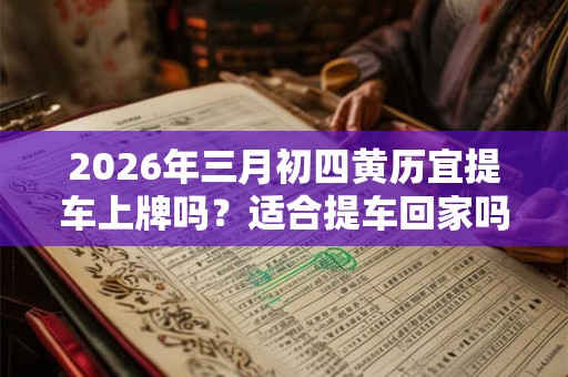 2026年三月初四黄历宜提车上牌吗？适合提车回家吗？
