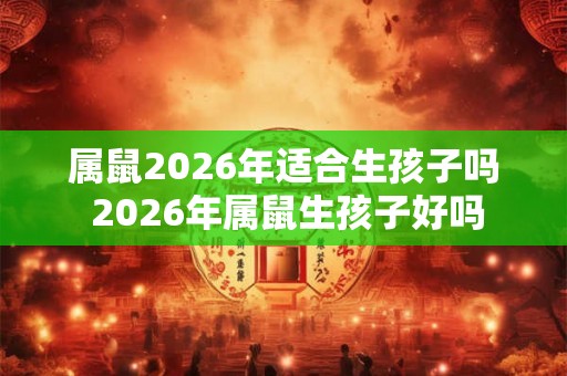属鼠2026年适合生孩子吗 2026年属鼠生孩子好吗 属鼠2026年适合生孩子吗 2026年属鼠生孩子好吗