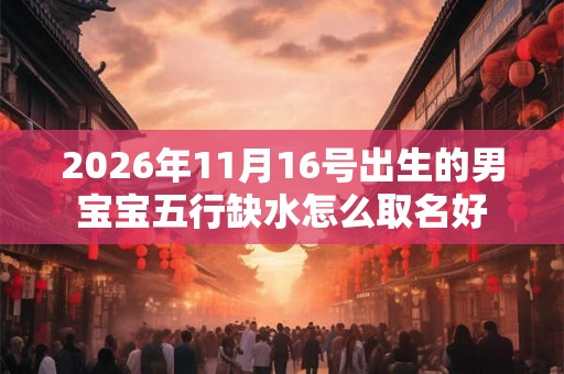 2026年11月16号出生的男宝宝五行缺水怎么取名好