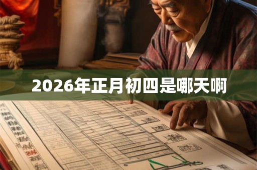 2026年正月初四是哪天啊 2026年正月初四是哪天啊