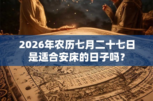 2026年农历七月二十七日是适合安床的日子吗？