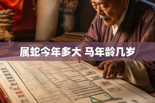 属蛇今年多大 马年龄几岁