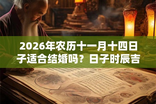 2026年农历十一月十四日子适合结婚吗？日子时辰吉凶？
