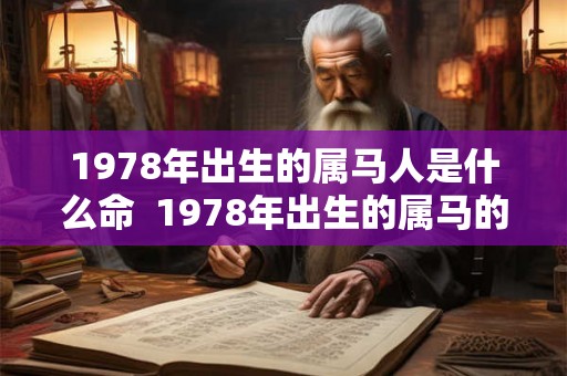 1978年出生的属马人是什么命  1978年出生的属马的人是什么命