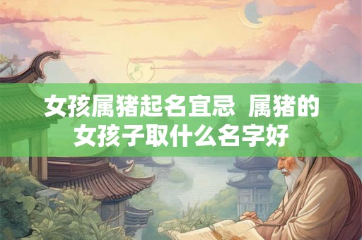 女孩属猪起名宜忌  属猪的女孩子取什么名字好