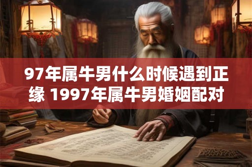 97年属牛男什么时候遇到正缘 1997年属牛男婚姻配对
