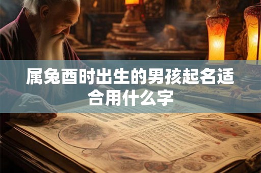 属兔酉时出生的男孩起名适合用什么字 属兔酉时出生的男孩起名适合用什么字