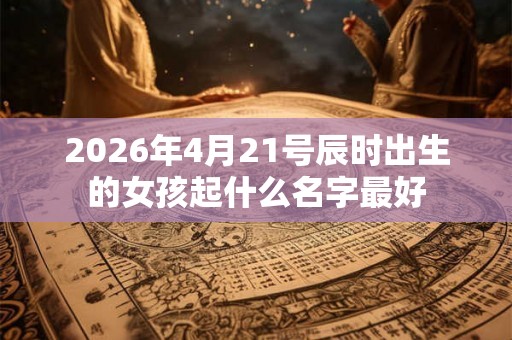 2026年4月21号辰时出生的女孩起什么名字最好