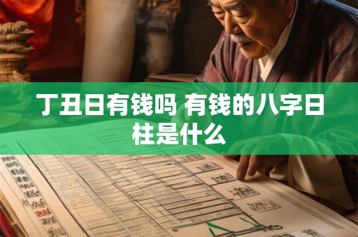 丁丑日有钱吗 有钱的八字日柱是什么