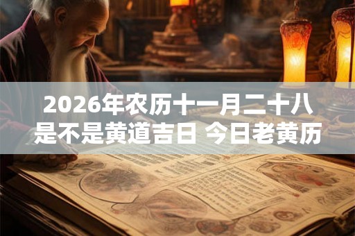 2026年农历十一月二十八是不是黄道吉日 今日老黄历如何 2026年农历十一月二十八是不是黄道吉日 今日老黄历如何