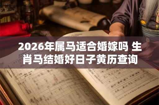 2026年属马适合婚嫁吗 生肖马结婚好日子黄历查询