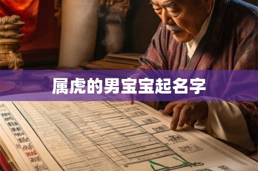 属虎的男宝宝起名字 属虎的男宝宝起名字