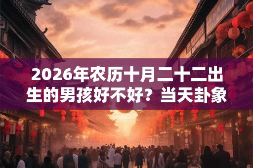 2026年农历十月二十二出生的男孩好不好？当天卦象好吗？