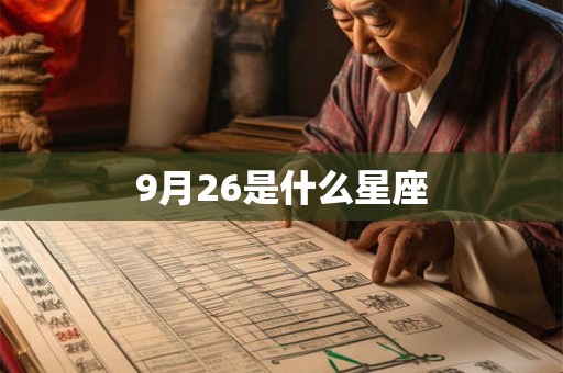 9月26是什么星座