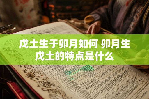 戊土生于卯月如何 卯月生戊土的特点是什么