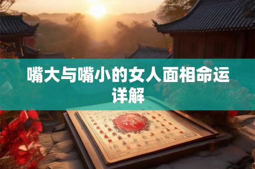嘴大与嘴小的女人面相命运详解