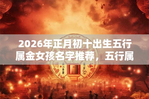 2026年正月初十出生五行属金女孩名字推荐，五行属金高雅名字