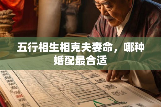 五行相生相克夫妻命,哪种婚配最合适 五行相生相克夫妻命,哪种婚配最合适