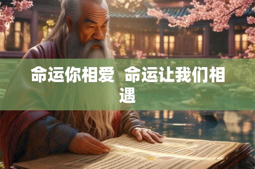 命运你相爱  命运让我们相遇