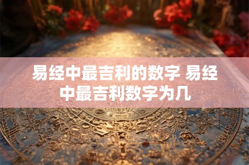 易经中最吉利的数字 易经中最吉利数字为几