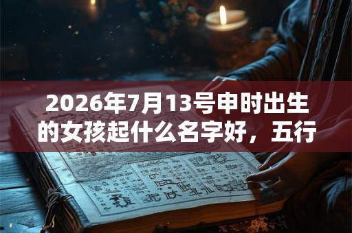 2026年7月13号申时出生的女孩起什么名字好，五行是什么？