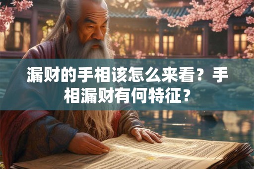 漏财的手相该怎么来看？手相漏财有何特征？