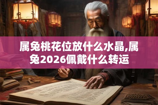 属兔桃花位放什么水晶,属兔2026佩戴什么转运