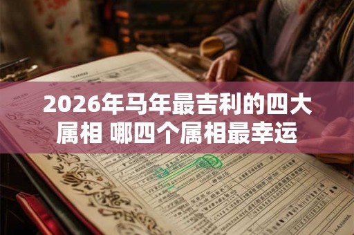2026年马年最吉利的四大属相 哪四个属相最幸运