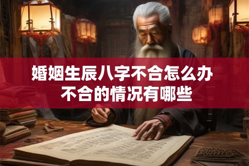婚姻生辰八字不合怎么办  不合的情况有哪些