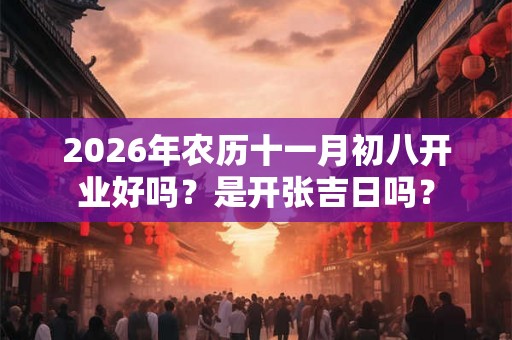 2026年农历十一月初八开业好吗？是开张吉日吗？