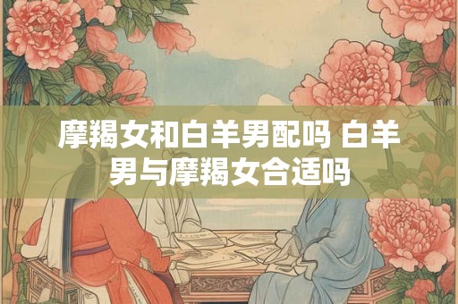 摩羯女和白羊男配吗 白羊男与摩羯女合适吗