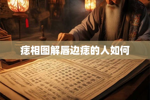 痣相图解唇边痣的人如何