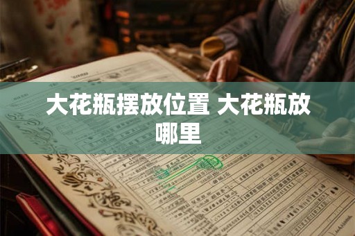大花瓶摆放位置 大花瓶放哪里 大花瓶摆放位置 大花瓶放哪里