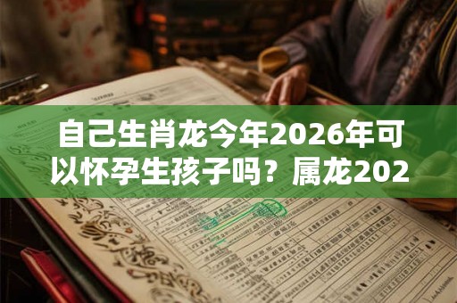 自己生肖龙今年2026年可以怀孕生孩子吗？属龙2026年运势如何？