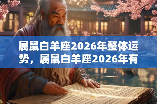 属鼠白羊座2026年整体运势，属鼠白羊座2026年有贵人运吗？