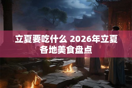 立夏要吃什么 2026年立夏各地美食盘点 立夏要吃什么 2026年立夏各地美食盘点