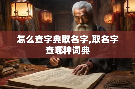 怎么查字典取名字,取名字查哪种词典